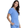 image:imageCherokee Allura VNeck Womens Scrub Tops Nurse Shirt with 3 PocketsCiel Blue