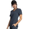 image:imageCherokee Allura VNeck Womens Scrub Tops Nurse Shirt with 3 PocketsPewter
