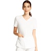 image:imageCherokee Allura VNeck Womens Scrub Tops Nurse Shirt with 3 PocketsWhite