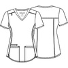 image:imageCherokee Allura VNeck Womens Scrub Tops Nurse Shirt with 3 PocketsWhite
