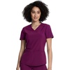 image:imageCherokee Allura VNeck Womens Scrub Tops Nurse Shirt with 3 PocketsWine
