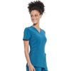 image:imageCherokee Allura Womens Medical Scrub Shirts V Neck Top with 3 PocketsCaribbean Blue