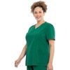 image:imageCherokee Allura Womens Medical Scrub Shirts V Neck Top with 3 PocketsHunter Green