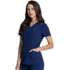 image:imageCherokee Allura Womens Medical Scrub Shirts V Neck Top with 3 PocketsNavy