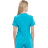 image:imageCherokee Allura Womens Medical Scrub Shirts V Neck Top with 3 PocketsTeal Blue