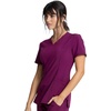 image:imageCherokee Allura Womens Medical Scrub Shirts V Neck Top with 3 PocketsWine