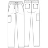 image:imageCherokee Atmos Scrub Pants for Men with 5 Pockets and Elastic WaistbandBlack