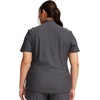 image:imageCherokee Form Women Scrubs Top Partial Zip Front CK707Pewter