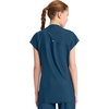 image:imageCherokee Kinetic Henley Womens Scrub Top Dolman Sleeves 2 Zipper PocketsCaribbean Blue