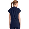 image:imageCherokee Kinetic Henley Womens Scrub Top Dolman Sleeves 2 Zipper PocketsNavy