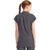 image:imageCherokee Kinetic Henley Womens Scrub Top Dolman Sleeves 2 Zipper PocketsPewter