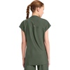image:imageCherokee Kinetic Henley Womens Scrub Top Dolman Sleeves 2 Zipper PocketsSap Green