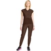 image:imageCherokee Kinetic V Neck Wrap Scrub Top for Women with Dolman SleevesEspresso Express
