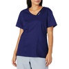 image:imageCherokee Luxe Women Scrubs Top Crossover VNeck PinTuck 1999Navy