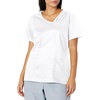 image:imageCherokee Luxe Women Scrubs Top Crossover VNeck PinTuck 1999White