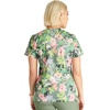 image:imageCherokee Prints Women Scrubs Top Mock Wrap Print CK688Botanics in Bloom