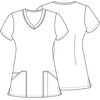 image:imageCherokee Prints Women Scrubs Top VNeck Print CK646Pugkin Spice Season