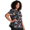 image:imageCherokee Prints Women Scrubs Top VNeck Print CK652Hopeful Bouquets