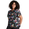 image:imageCherokee Prints Women Scrubs Top VNeck Print CK652Hopeful Bouquets