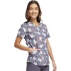 image:imageCherokee Prints Women Scrubs Top VNeck Print CK652Toothicorn Magic