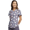 image:imageCherokee Prints Women Scrubs Top VNeck Print CK652Toothicorn Magic