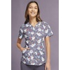 image:imageCherokee Prints Women Scrubs Top VNeck Print CK652Toothicorn Magic
