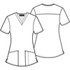 image:imageCherokee Prints Women Scrubs Top VNeck Print CK662Dental Life