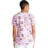 image:imageCherokee Prints Women Scrubs Top VNeck Print CK662Dental Life
