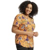 image:imageCherokee Scrubs for Women Printed V Neck 2 Welt PocketsHappy Llamaween