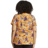 image:imageCherokee Scrubs for Women Printed V Neck 2 Welt PocketsHappy Llamaween