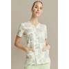 image:imageCherokee Scrubs for Women Printed V Neck 2 Welt PocketsHerbal Wellness