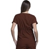 image:imageCherokee Women Scrubs Top Workwear Originals Round Neck 4824Chocolate