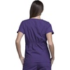 image:imageCherokee Women Scrubs Top Workwear Originals Round Neck 4824Grape