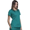 image:imageCherokee Women Scrubs Top Workwear Originals Round Neck 4824Teal Blue