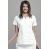 image:imageCherokee Women Scrubs Top Workwear Originals Round Neck 4824White