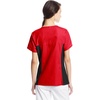 image:imageCherokee Womens Flexibles Contrast Black VNeck Knit Panel TopRed