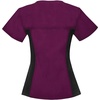 image:imageCherokee Womens Flexibles Contrast Black VNeck Knit Panel TopWine