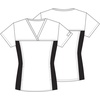 image:imageCherokee Womens Flexibles Contrast Black VNeck Knit Panel TopWine