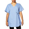 image:imageCherokee Womens Maternity Mock Wrap Knit Panel TopCeil Blue