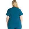 image:imageCherokee Womens Scrub Top Snap Front Henley with 2 Pockets and Center Back Length of 26  CK749ACaribbean Blue