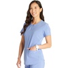 image:imageCherokee Womens Scrub Top Snap Front Henley with 2 Pockets and Center Back Length of 26  CK749ACiel