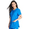 image:imageCherokee Womens Scrub Top Snap Front Henley with 2 Pockets and Center Back Length of 26  CK749ARoyal