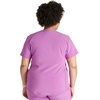 image:imageCherokee Womens Scrub Top Snap Front Henley with 2 Pockets and Center Back Length of 26  CK749AVibran Violet
