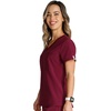 image:imageCherokee Womens Scrub Top Tuckable Contemporary Fit with 1 Pocket CK748AWine