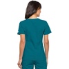 image:imageCherokee Womens Scrubs Flexibles Sporty VNeck Knit Panel TopCaribbean