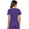 image:imageCherokee Womens Scrubs Flexibles Sporty VNeck Knit Panel TopGrape