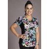 image:imageCherokee iFlex Women Scrubs Top VNeck Print CK732Dreamy Jungle