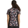 image:imageCherokee iFlex Women Scrubs Top VNeck Print CK732Sugar Skull Flutter