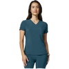 image:imageCherokee Allura V Neck Medical Scrub Tops Soft Stretch 2 PocketsCaribbean Blue