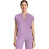 image:imageCherokee Kinetic Scrub Top for Women Dolman Sleeves Chest PocketLivewire Lilac